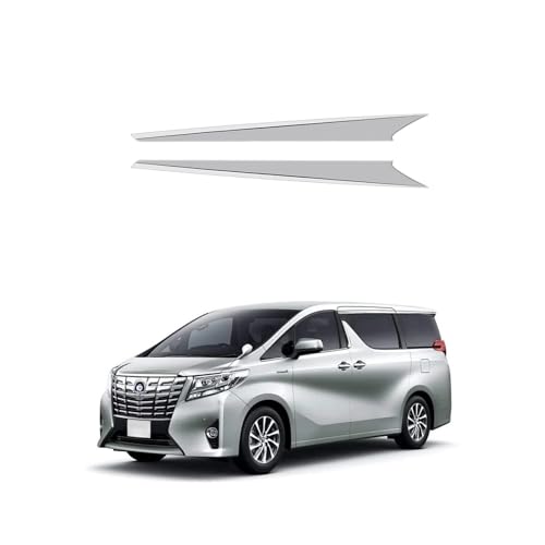 Uxi.Shop新型 ヴェルファイア 40系 アルファード 40系に対応 サイドドアガーニッシュ 車種専用設計 カスタムパーツアクセサリー メッキ 鏡面細工 セカンドドアガーニッシュ (鏡面仕上げシルバー2PCS)