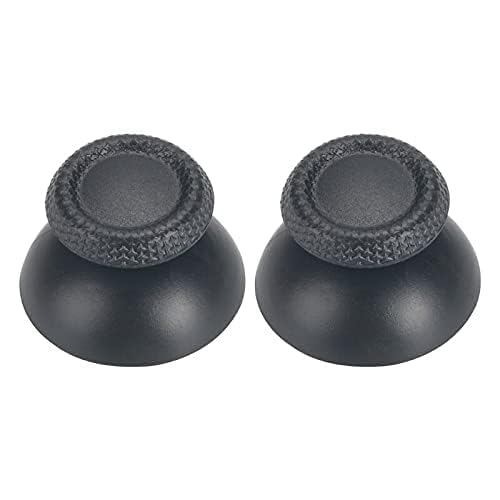 Image of Replacement Joystick Analog Caps for PS5 Controller | Anti-Slip Thumb Grips Cover Stick | Thumbstick Caps for PlayStation 5 DualSense Gamepad (Black)