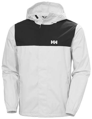 Helly-Hansen Vancouver Rain Jacket - Men's Waterproof, Breathable, Adjustable Hood, Seam-Sealed