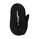 DECORNIJIA Schwarzer Handkurbel Winsch Gurt aus Strapazierfähigem Polyester mit Robustem Haken Langlebig Reißfest und Sicher für Boot Offroad und Ladeeinsatz