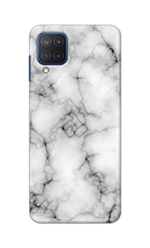 Image of Light White Marble Texture Natural Pattern Hard Back Case Cover for Samsung Galaxy A12 / M12 / F12 Back Cover -(J5) VNS2230