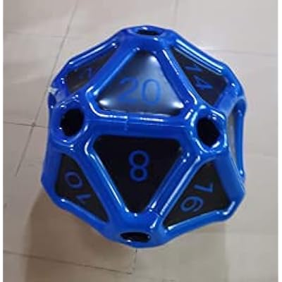 Black Bazaar Large D20 Dice Inflatable Extra Large Giant Gaming DND Tabletop RPG Roleplaying Dungeons and Dragons