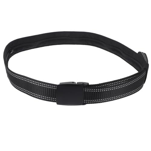 Homoyoyo Men's Fashion Waist Belt Anti-theft Money Belt Alloy Buckle Travel Stylish for Daily and Outdoors