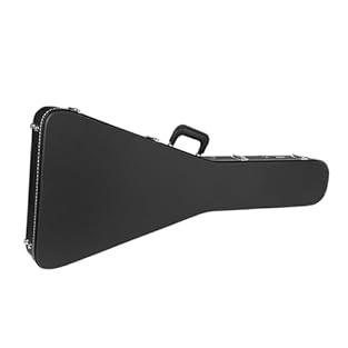 Premium deluxe wood case designed for Flying V electric guitars offering superior protection during transport and storage Features a robust wooden construction with black finish and plush interior lining to prevent scratches and damage Includes secur...