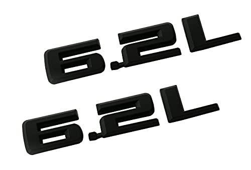 Image of CDD New 2019-2021 6.2L Hood Emblems 3D Badge Replacement for Chevy Silverado 1500 2500HD (Matte Black)