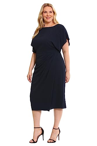Image of Maggy London Women's Dresses Boat Neck Flutter Sleeve Dress Occasion Event Guest of