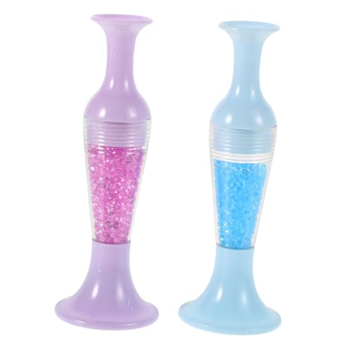 BAZEITFLOW 2個 ダイヤモンドドリルペン 透明花瓶型 多機能ネイルアート 刺繍ツール ファッションダイヤモンド装飾付き 自宅 サロン対応 美甲ク