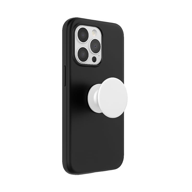 Image of creatology Case Holder Phone Grip - Compatible with Samsung, iPhone, ONEPLUS & More Phone Cases - Anti-Drop, One-Handed Use, Phone Stand Plain Matte Finish (White)