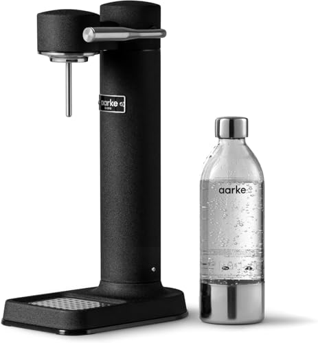 aarke (アールケ) カーボネーター 3 (マットブラック) 炭酸水メーカー 専用ボトル付き (ソーダストリームガスシリンダー対応/ステンレス製 炭酸メーカー) 高級 スタイリッシュ / Carbonator3 Matte Black 国内正規品
