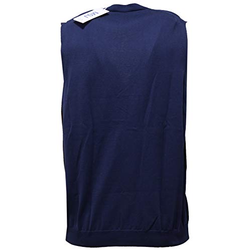 Pull sans manche homme en coton bleu idéal pour la mi-saison - 2