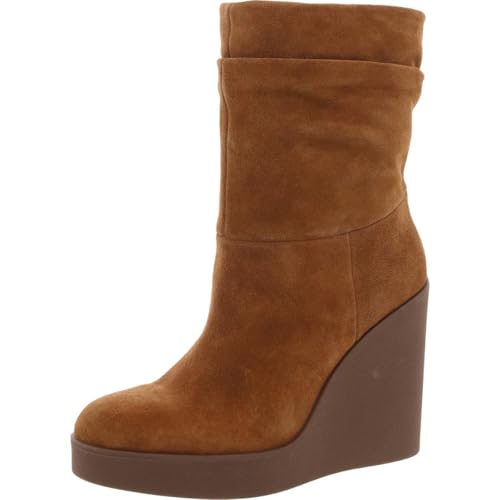 Jessica Simpson Womens Mynette Suede Pull On Mid-Calf Boots