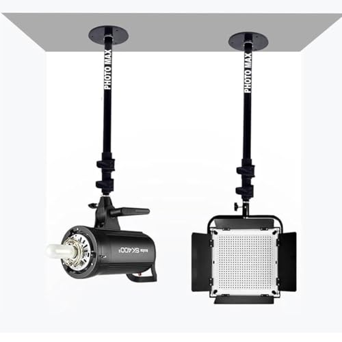 Image of PHOTOMAX Mini Wall Mount Boom Arm Tripod 74cm Wall Ceiling Mount Boom Arm Tripod Desk Mount Table Stand Adjustable Height for Photo Studio Video (CM03 Mini)