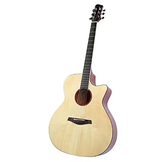 Guitare acoustique, faible pression de sélection, forte pénétration 41 pouces, surface miroir pour guitare folk pour jouer pour les mélomanes(Couleur du bois) - Les Beatles, Paul McCartney, John Lennon, RIngo Starr, George Harrison