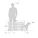 Zippity Portable Puppy Fence Kit - 22in H x 44in W (2 Panels), Charcoal Color, Freestanding Dog Playpen for Yard & Indoors, Vinyl Picket Outdoor Fence, ZP19073
