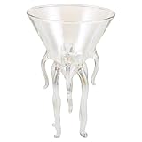 TOVINANNA Copa de Cóctel Creativa de Vidrio Triángulo Multicolor 120 Ml Diseño de Tentáculos para Bebidas Copas de Vino Tinto Reutilizables para Fiestas Reuniones y Uso en Reutilizable