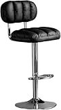 【UPGRADE YOUR KITCHEN ISLAND】 Designed with an ergonomic backrest, our single bar stools with back provide perfect support for your waist and back. Unique and stylish looks add a touch of elegance to your kitchen island and dining space. Adjustable bar stool single seat heights 63-83cm allow it to perfectly match all types of counter heights.