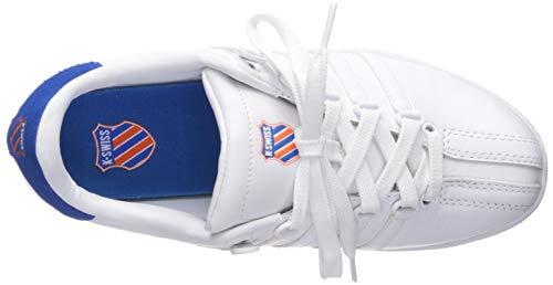K-Swiss Women's Classic Vn Heritage Sneaker, White/Directoire Blue/Vibrant Orange, 9.5 M Us #TOP4