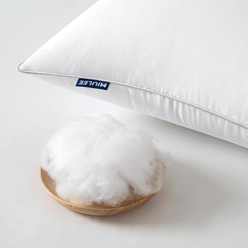 MIULEE 16x16 Pillow Inserts (Set of 4) -Decorative Throw Pillow with 100% Cotton Cover Square for Sofa Couch