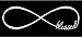 Blessed forever love infinite symbol Car Decal Vinyl window quote bumper inspirational lettering saying sticker religious Die-cut (no background color)