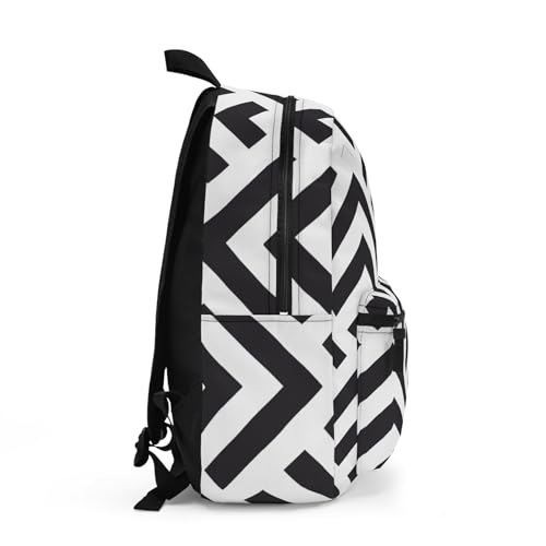 Backpack Modern Geometric Black and White Pattern Design for Stylish Interiors2