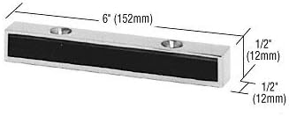 C.R. LAURENCE 1NT308PS CRL Polished Stainless Header Mounted Double Door Stop by C.R. Laurence