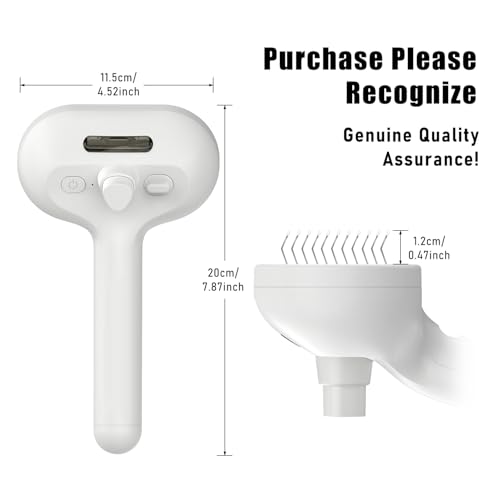 Image of 3 in 1 Cat Steam Brush,Pet Spray Hair Removal Comb for Shedding & Grooming, Water Brush for Cats Dogs Small Animals Long Short Haired with One-Click Release Button