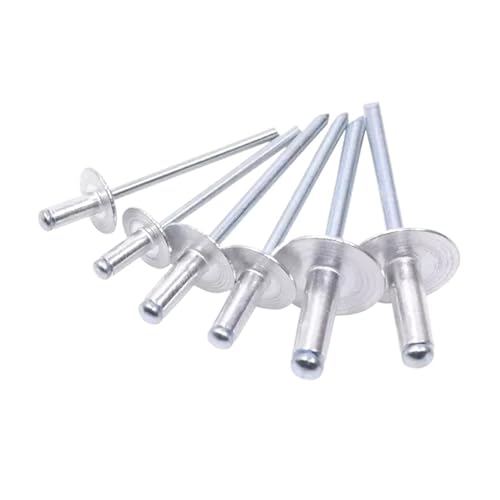 30/50個 アルミ製 大型フランジヘッド ブラインドリベット プルデコレーション ポップネイル アルミリベット(30Pcs,3.2x16x9.5mm)