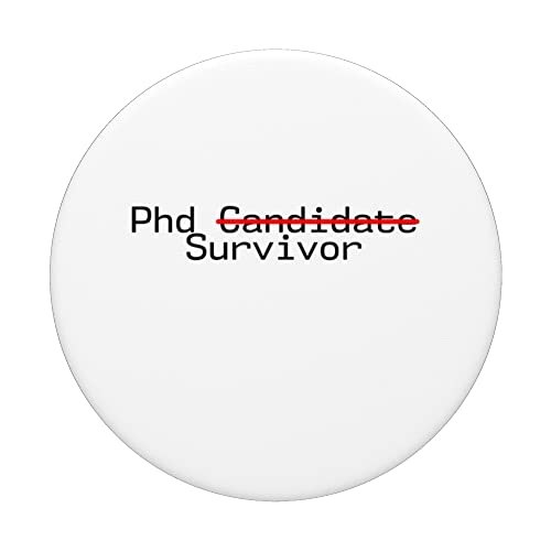 Phd Candidate Survivor -----. PopSockets Swappable PopGrip - Image 3