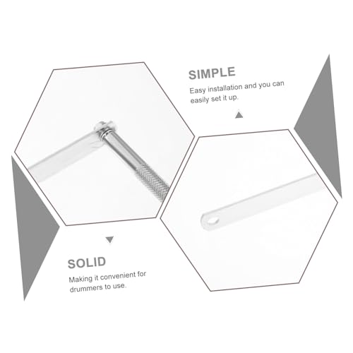 BESTonZON Abrazadera para Cowbell de Batería, Soporte de Extensión Resistente para Montaje Seguro en Tambores de caja, Instalación Fácil, Diseño Versátil para Instrumentos de Percusión miniatura 7