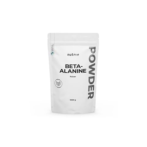 Nutri + Bêta Alanine 1 kg de poudre – végan pur hautement dosé et sans additif – 1000 g Pre Workout Booster – Beta Alanine Powder – idéal comme booster pré-entraînement