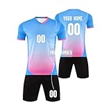 Personnalisation selon vos besoins: Ce maillot de foot personnalisable vous permet d'ajouter nom, numéro et logo de votre choix sur le maillot et le short. Créez un kit adapté à votre équipe, votre surnom ou votre joueur préféré, pour expérience footballistique sur mesure.