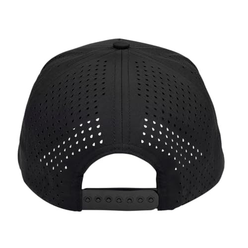 Image of Glendora 5‑Panel High‑Crown Snapback Hat - Lightweight Mesh Back, Flat Brim, Adjustable, Stylish Unisex Hat