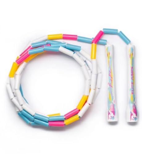 Elite Jumps - Do Hard Things 1&rdquo; Beaded Jump Ropes - Strong & Durable Materials - Resize & Adjust...