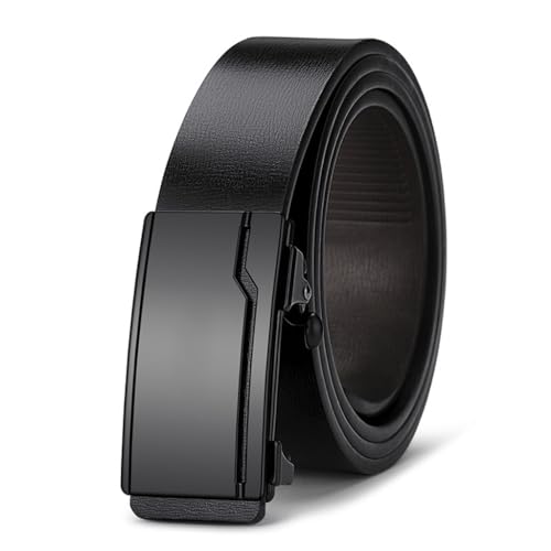 Men's Genuine Leather Toothless Automatic Buckle Versatile Casual Belt And