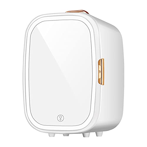 Mini Nevera 20 litros Refrigerador De La Belleza Maquillaje Espejo Skinare Nevera con Luz LED Reefer Eléctrico Portátil Calentador Y Refrigerador De La Bebida para Hogar Y Viajes Compatibilidad AC DC