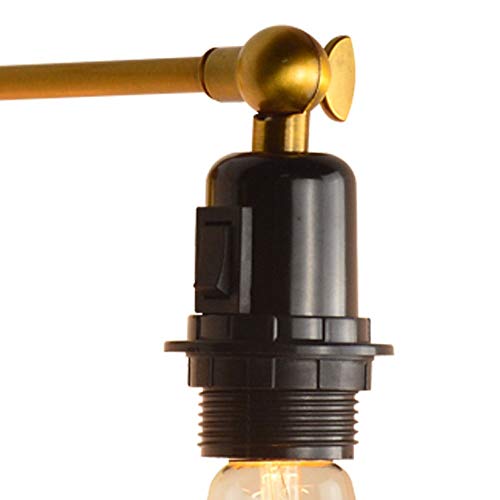 Lámpara de pared orientable de hierro con casquillo E27 estilo nórdico 6