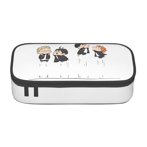 Cool Haikyu ハイキュー!!21 ペンケース 筆箱 シンプル ペンケース 洗面用具バッグ 多機能 大容量 男の子 女の子 小学生 中学生 高校生