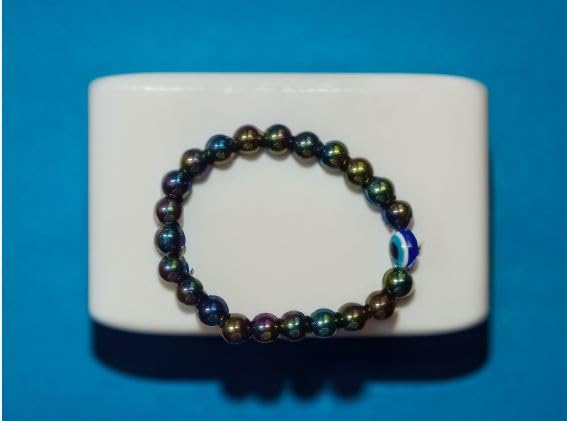 Image of Honbon Fancy Designer Beads Evil Eye Charms Bracelet,Handmade Unisex Nazar Bracelets,Friendship Band for All -Girls, Boys, Men & Women