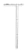Drywall T Square, Fixed, 47 7/8 in, Alum