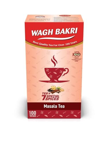 Image of Wagh Bakri Masala Chai Tea Bags,200 Grams (Pack of 2)