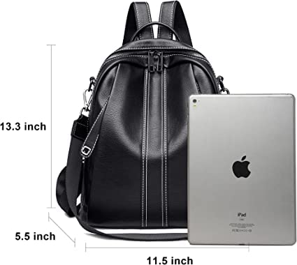Image of Women High Qulity Multipurpose Backpack Handbag Purse, Travel Backpack Shoulder Bag for Ladies,Girls,Unisex
