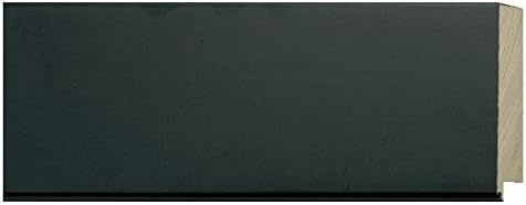 CountryArtHouse Picture Frame Moulding (Wood) 100ft bundle - Contemporary Black Finish - 3.25" width - 9/16" rabbet depth