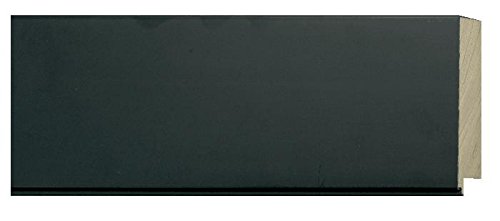 CountryArtHouse Picture Frame Moulding (Wood) 100ft bundle - Contemporary Black Finish - 3.25