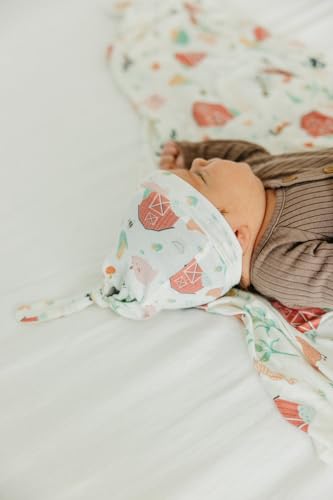Image of Copper Pearl Swaddle Blankets for Newborns | Soft Stretchy Receiving Blankets for Boys and Girls | Large 46 x 46 Inch Baby Blankets | Lightweight and Breathable Swaddles | Farmstead