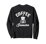 Photo Gallery caffè e siamese - siamese gatto amante siamese regalo felpa Photo Gallery caffè e siamese - siamese gatto amante siamese regalo felpa