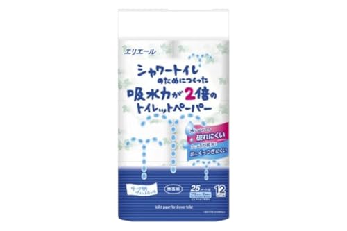 トイレットペーパー エリエール シャワートイレのためにつくった吸水力が2倍のトイレットペーパー 12ロール 6個 トイレ 日用品 消耗品 静岡 静岡県 島田市