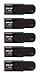 PNY 32GB Attaché 4 USB 2.0 Flash Drive, Black, (Pack of 5)