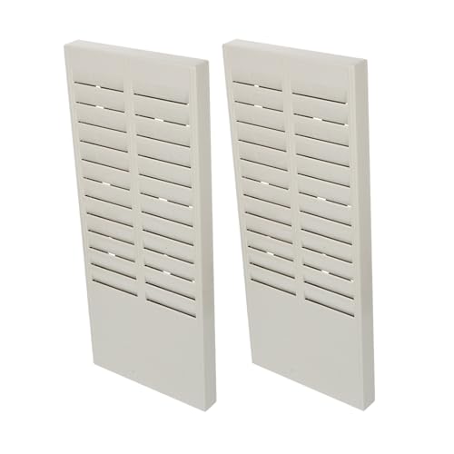 FUNOMOCYA 2個考勤カードホルダー 壁掛け式 耐久プラスチック製 スペース節約 多機能カード収納ラック 工場用事務所向け出勤管理用品