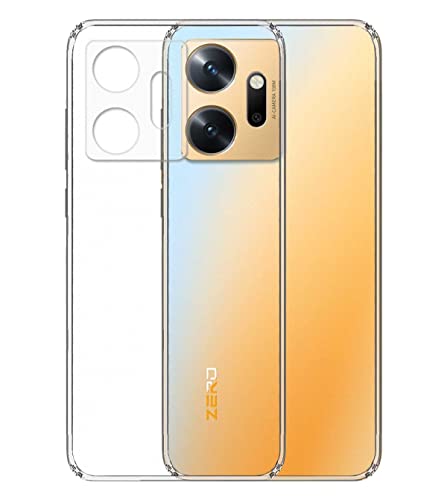 Image of Transparent Soft Silicone TPU Flexible Back Cover Compatible with Infinix Zero 20