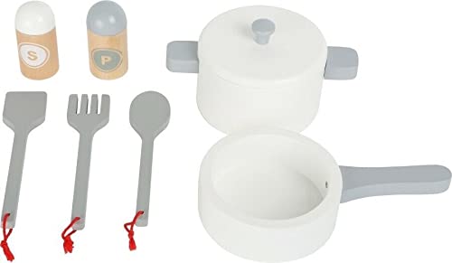 Kinderküche aus Holz Kinderküche mit Kühlschrank, Mikrowelle, Backofen, Spielküche aus Holz – Bild 4